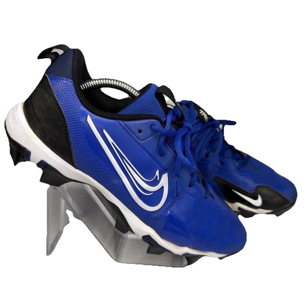 Nike Baseball Cleats Youth 6Y Fastflex FB9731-401 Molded Blue Black White Shoes